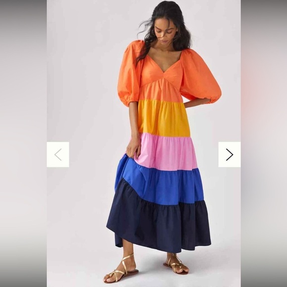 Farm Rio Colorblock Dress - Picture 1 of 7